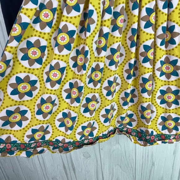 Matilda Jane Dress Country Damsel Girls 8 Blue Yellow Long Sleeve Fit Flare - Picture 8 of 9